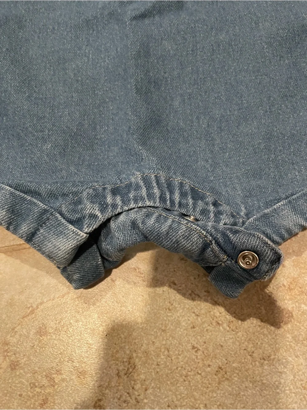 NWT 90’s Disney Dumbo Embroidered Baby Denim Romper